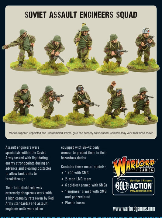 Bolt Action Soviet Assault Engineer Squad