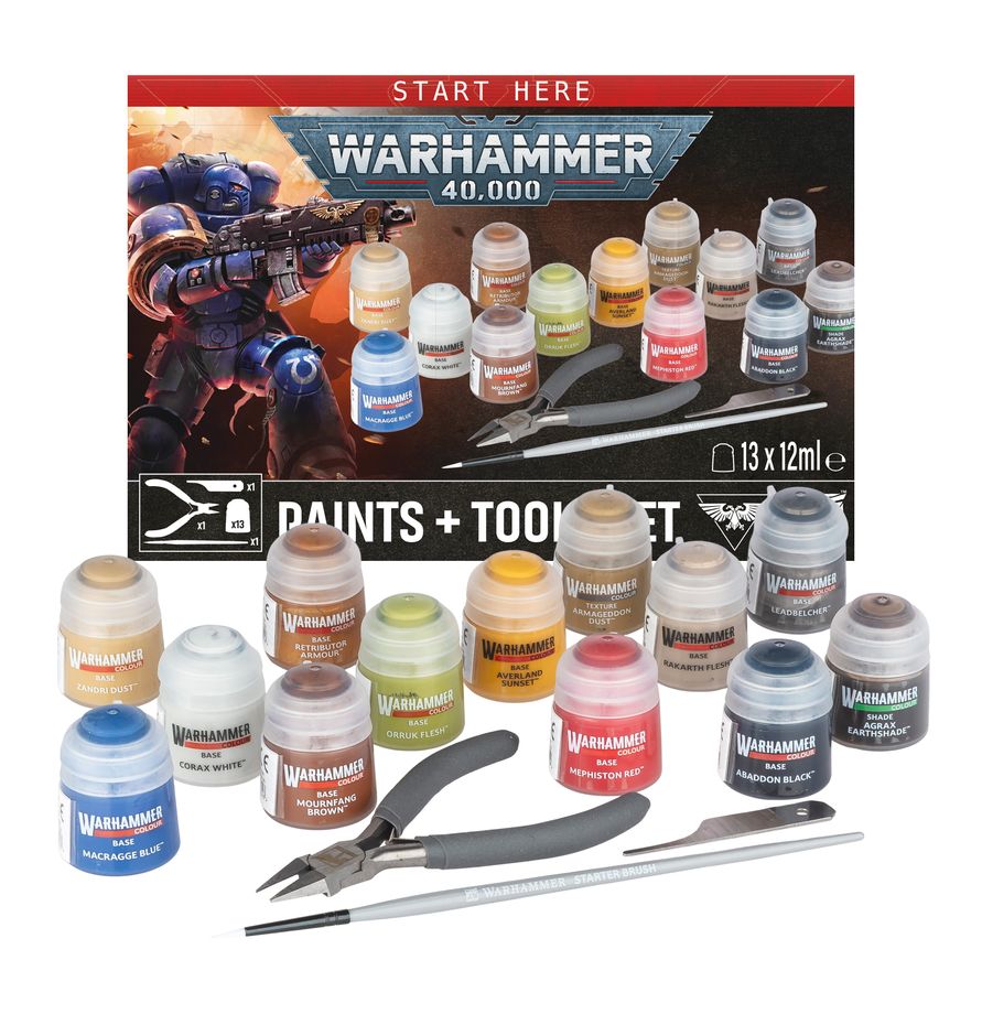 Warhammer 40,000: Paints + Tools Set 2026