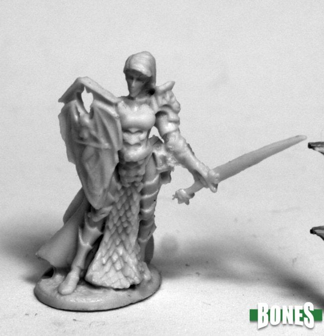 Reaper Bones Classic MARA FROSTBLADE, ANTIPALADIN HALF-ELF PALADIN VALKYRIE