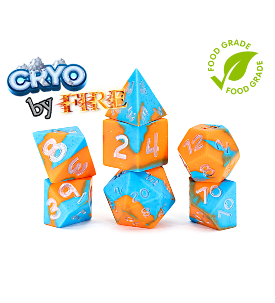 RPG Dice Set: Anti-Stress Dice Cryo By Fire (7)