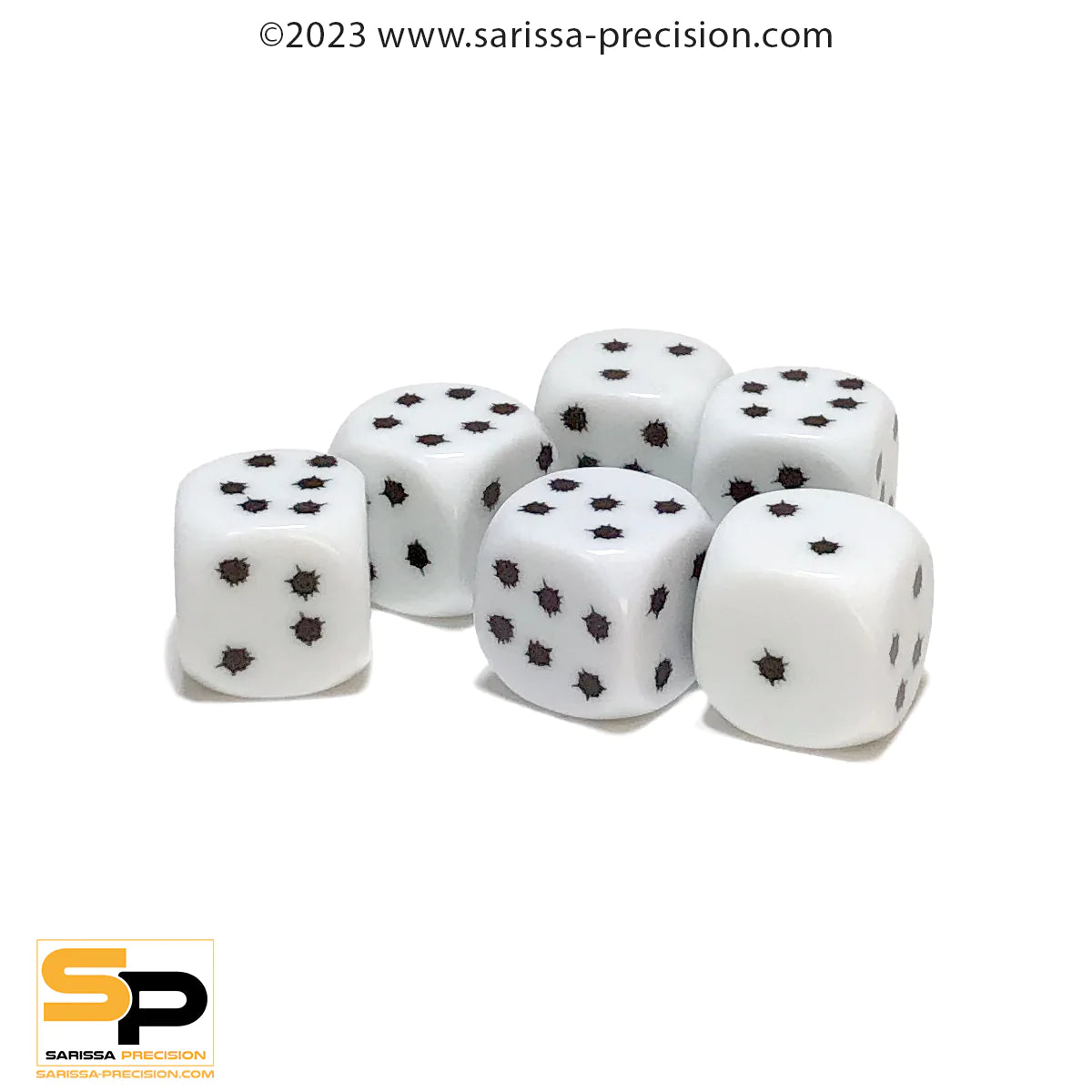 Bullet Hole Dice (6)