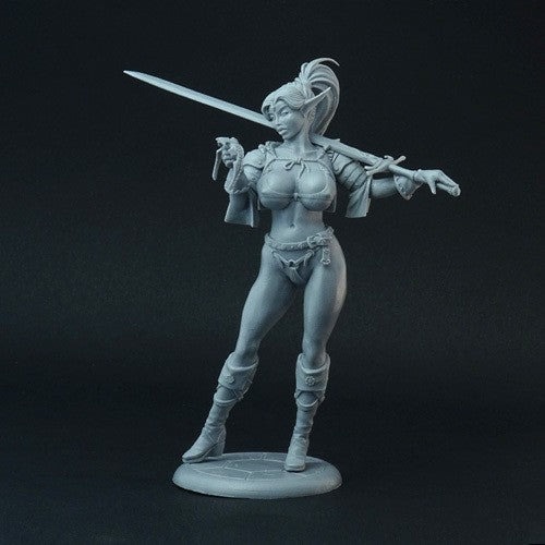 Female Elf Mercenary (90mm)