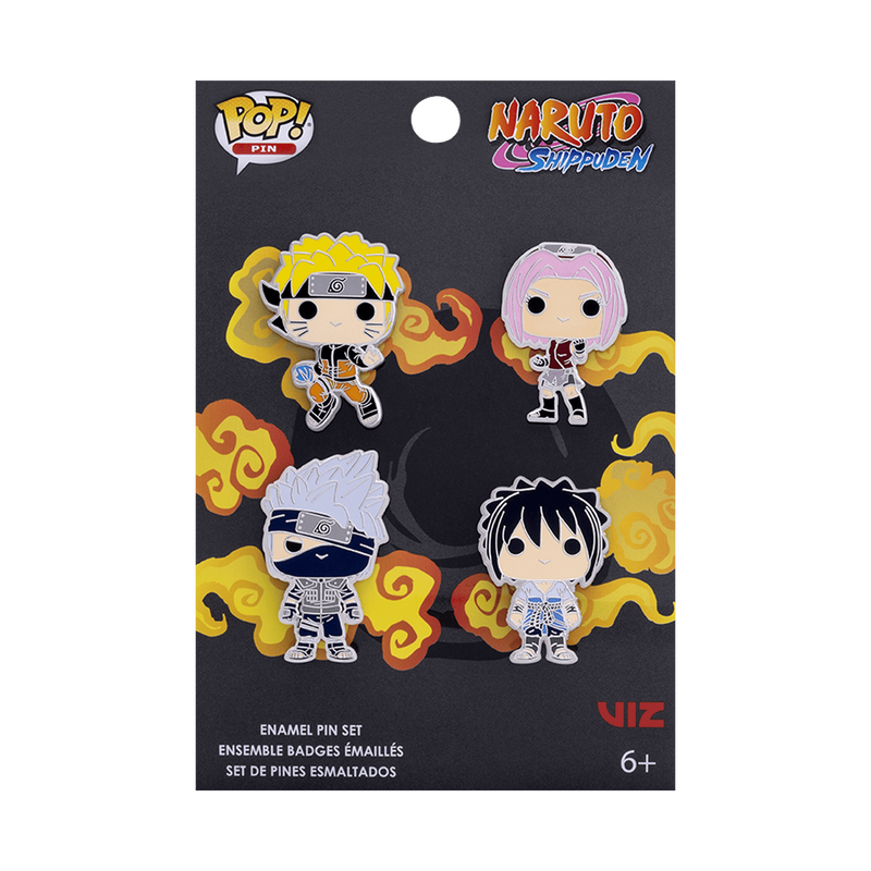 Funko Pop! NARUTO: SHIPPUDEN 4-PACK PIN SET