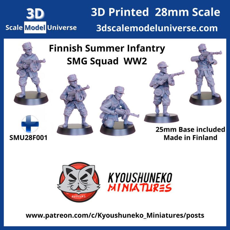 Finnish Summer Infantry SMG Squad WW2