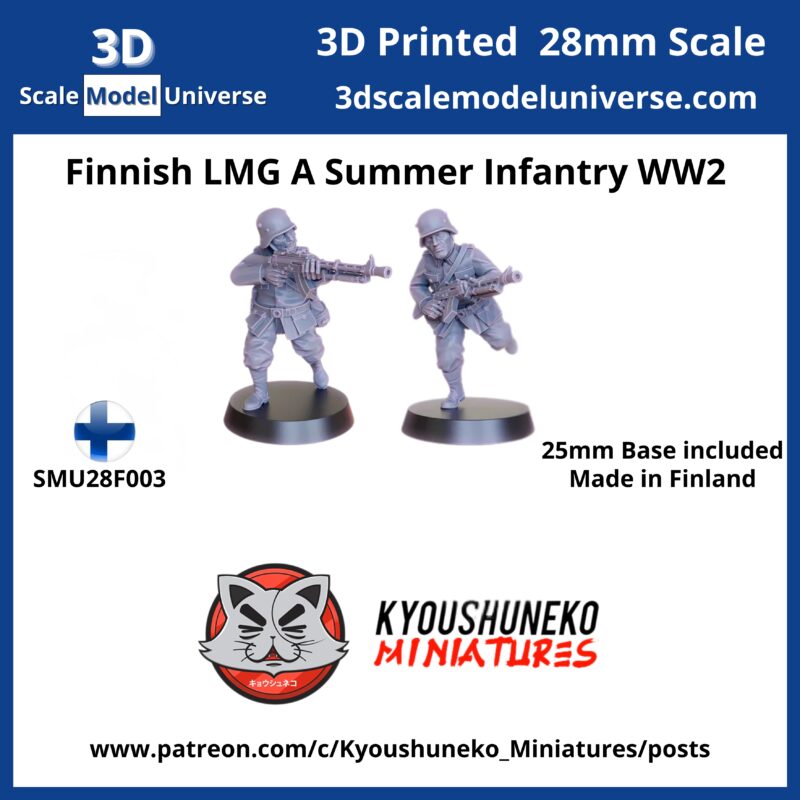 Finnish LMG A Summer Infantry WW2