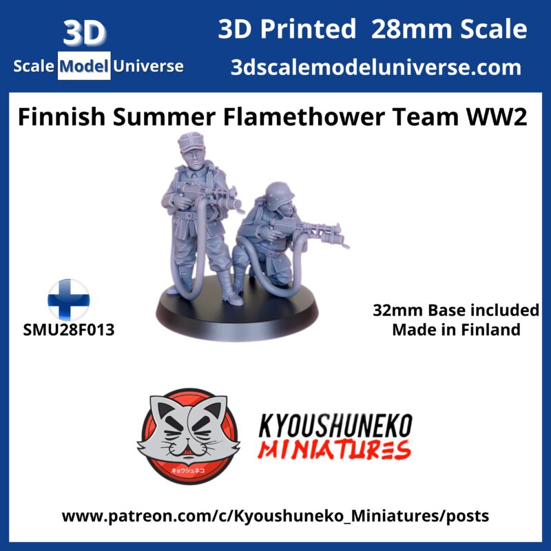 Finnish Summer Flamethower Team WW2