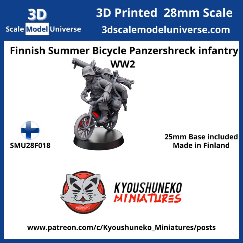 Finnish Summer Bicycle Panzershreck infantry WW2