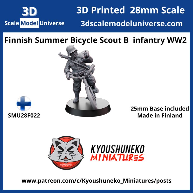 Finnish Summer Bicycle Scout B Infantry WW2