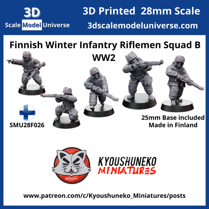 Finnish Winter Infantry Riflemen Squad B WW2