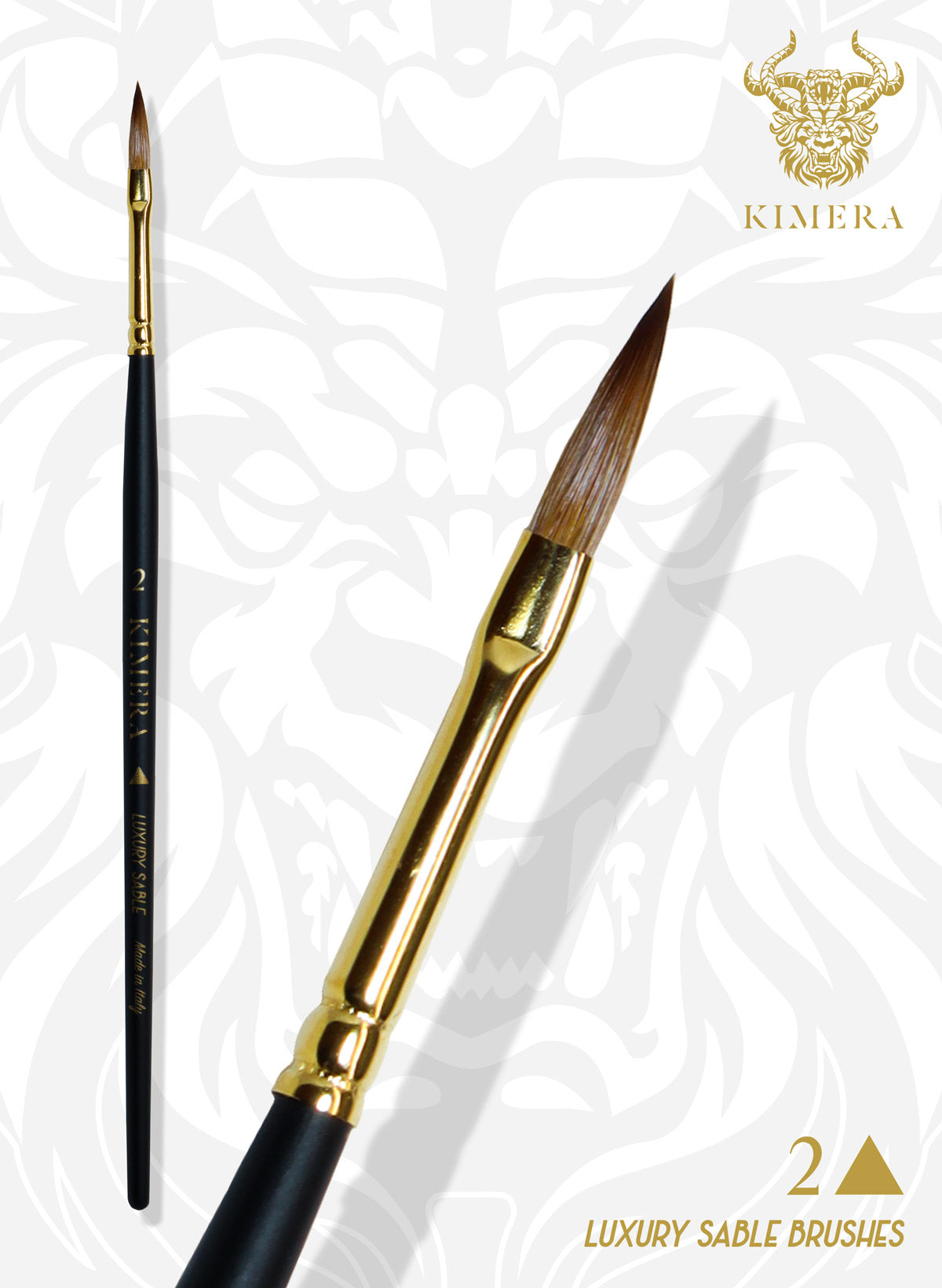 Kimera Brush - Kolinsky Sable No. 2 Arrow