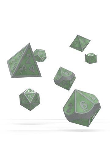 Oakie Doakie Dice RPG Set Metal Glow in the Dark - Druid's Blaze (7)