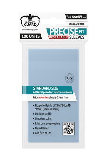 Precise Fit Resealable Sleeves Standard Size (100)