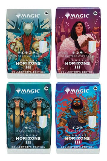 Magic the Gathering Modern Horizons 3 Commander Decks Collector's Edition Display (4)