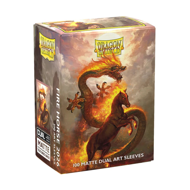 Dragon Shield - Standard Size Dual Art Sleeves - Fire Horse 2026