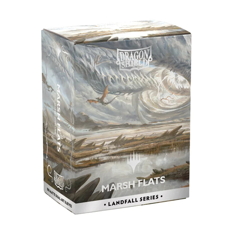 Dragon Shield - X MtG Standard Size Matte Dual Art Sleeves Landfall Series - Marsh Flats