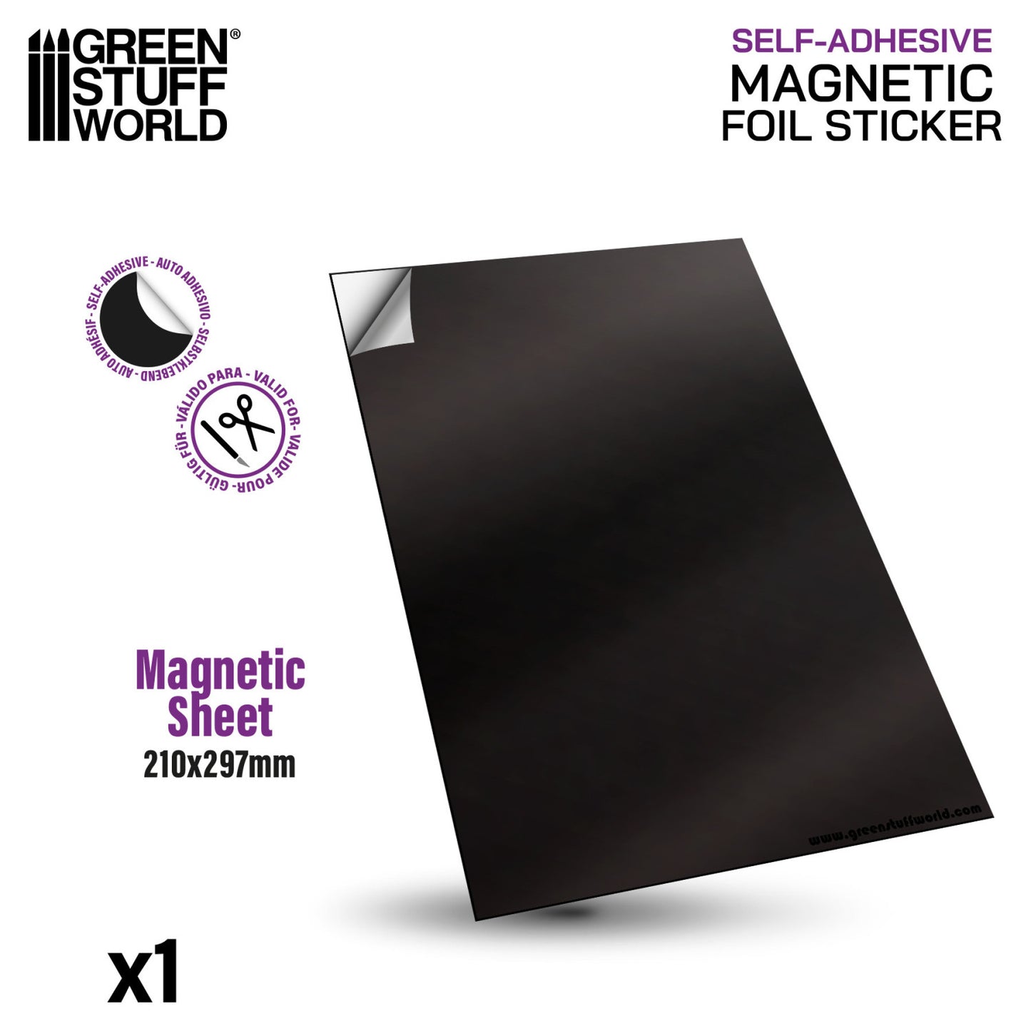 Magnetic Sheet - Self Adhesive A4