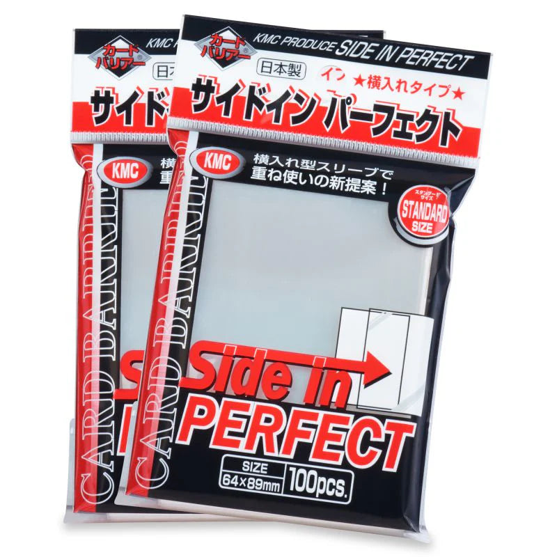 KMC Standard Sleeves - Side-In Perfect (100 Sleeves)