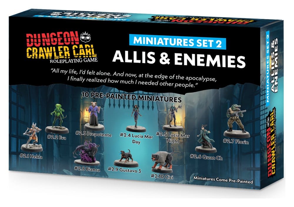 Dungeon Crawler Carl RPG Miniature Set 2: Allies & Enemies