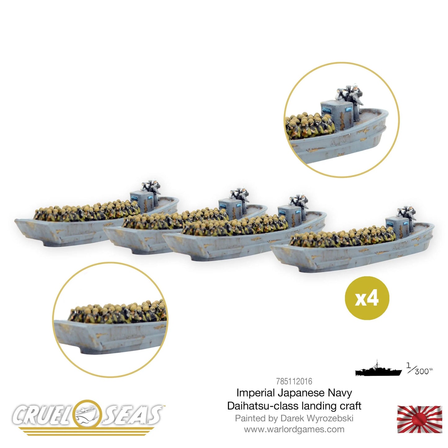 Cruel Seas Japanese Daihatsu Landing Craft