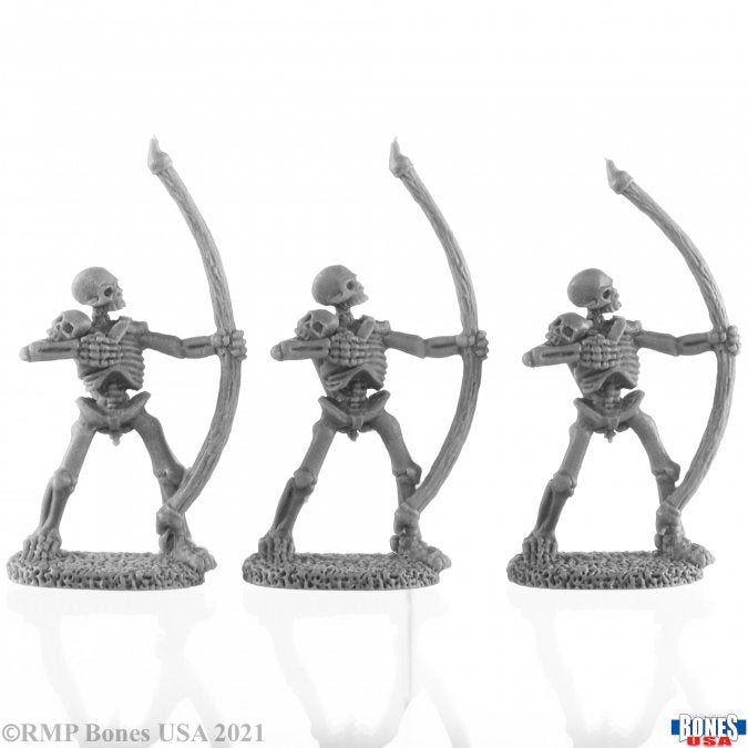 Reaper Bones USA Legends SKELETAL ARCHERS (3)