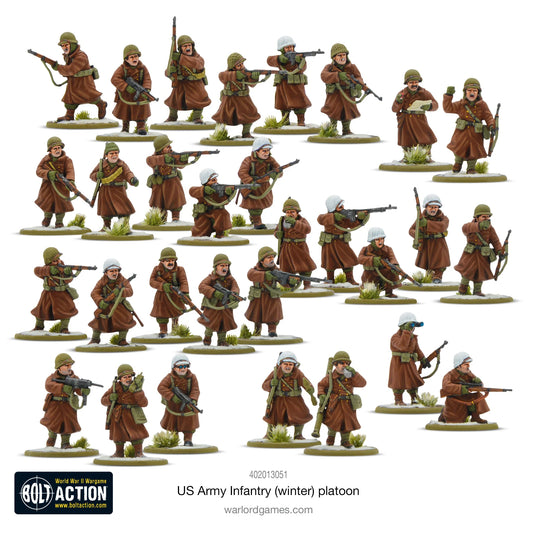 Bolt Action US Army Infantry Platoon (Winter)