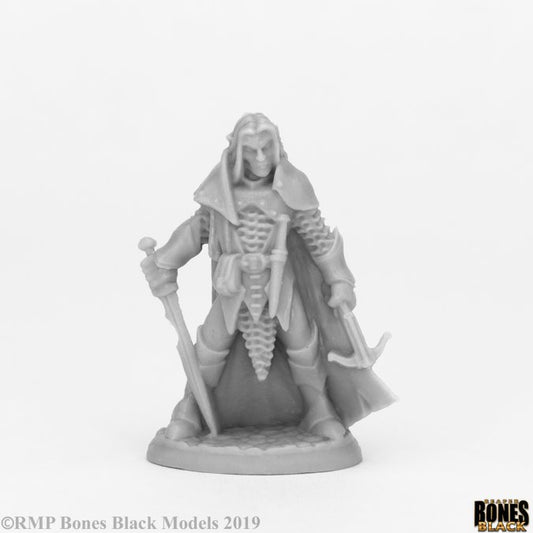 Reaper Bones Black DARK ELF MALE WARRIOR