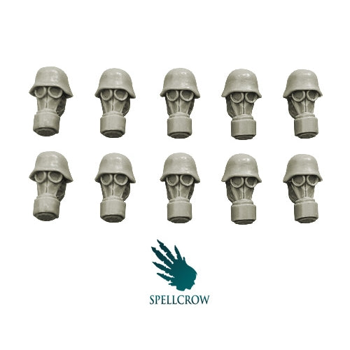 Spellcrow Guards Heads In Gas Masks