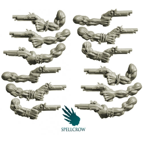 Spellcrow Orcs Freebooters Hands With Guns