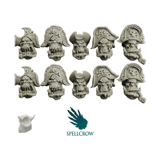 Spellcrow Orcs Freebooter Heads V.1