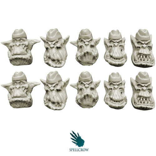 Spellcrow Orcs Heads In Side Caps