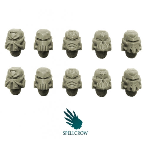 Spellcrow Space Knight Salamandra / Dragon Helmets