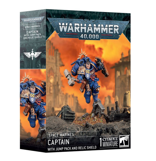 Space Marines: Captain With Jump Pack And Relic Shield