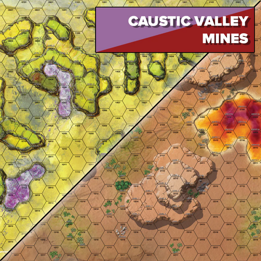 BattleTech: Neoprene BattleMat Alien Worlds Caustic Valley/Mines