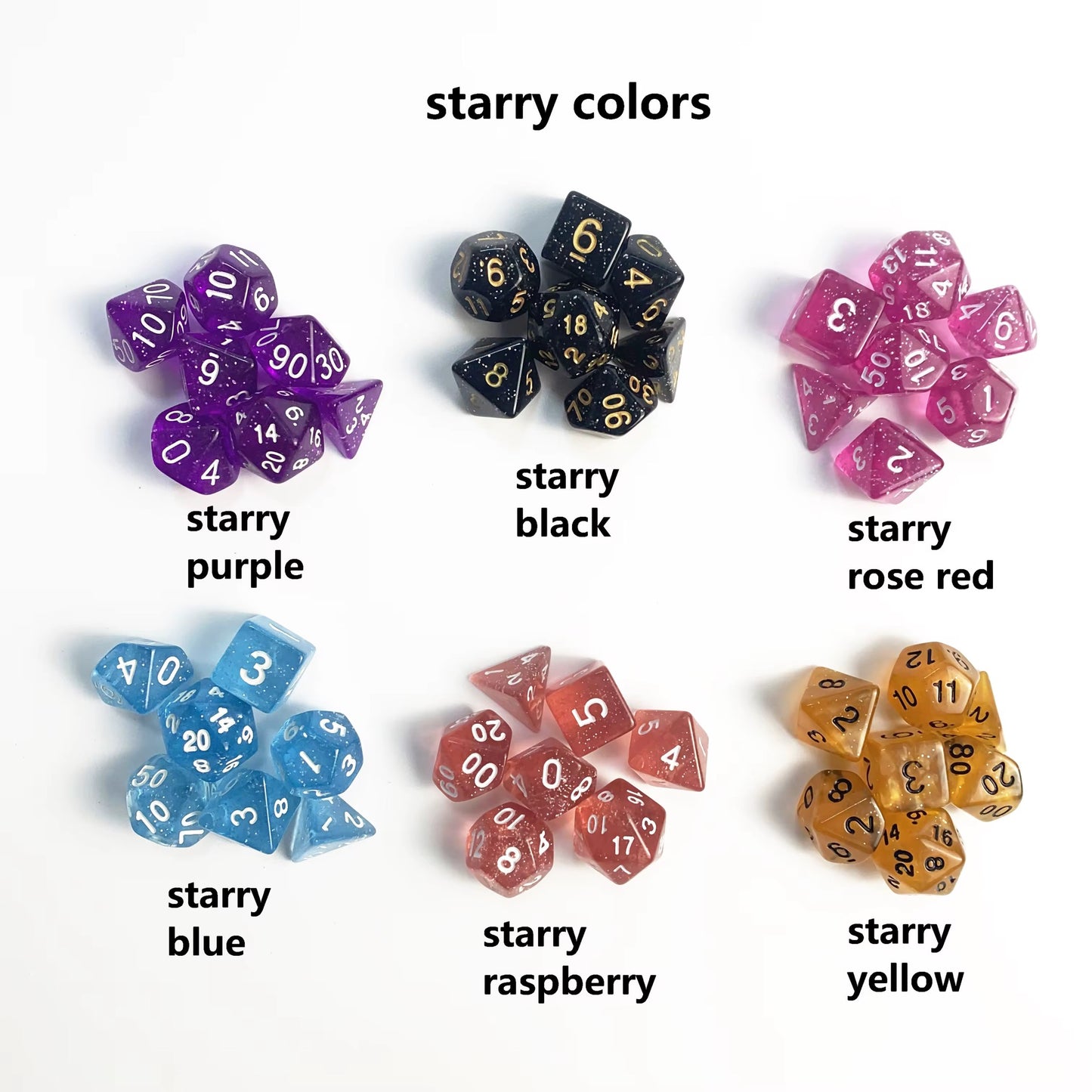 RPG Dice Set Starry (7)