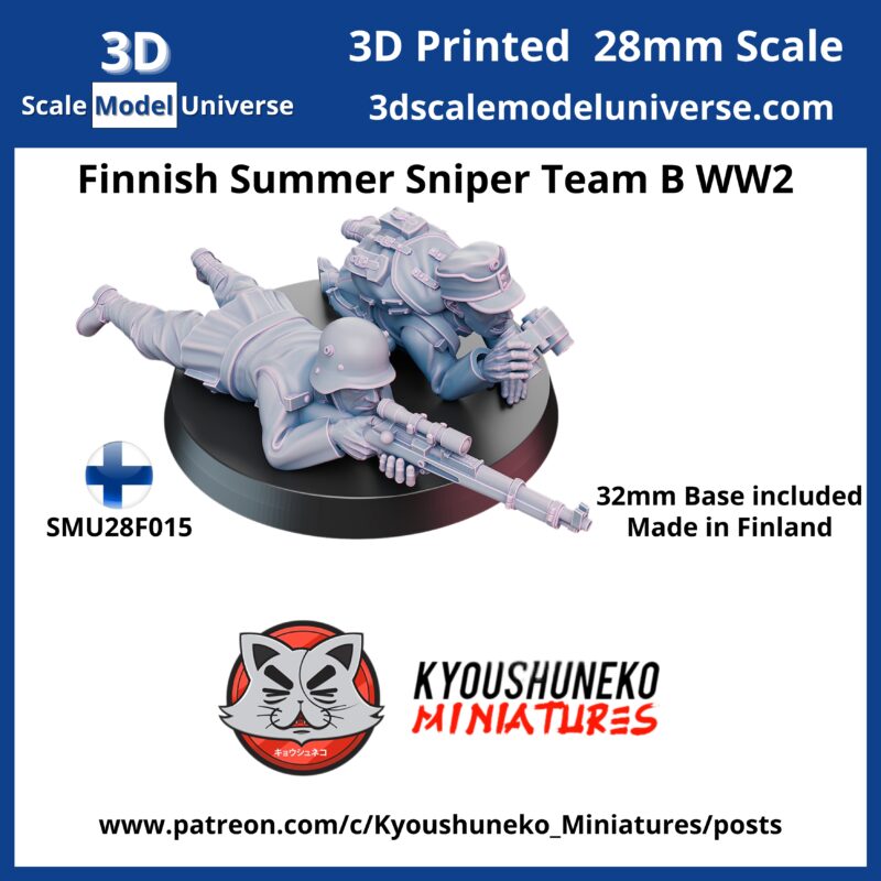 Finnish Summer Sniper Team B WW2