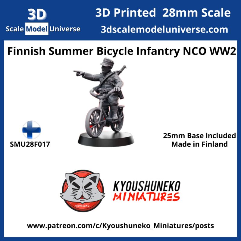 Finnish Summer Bicycle Infantry NCO WW2
