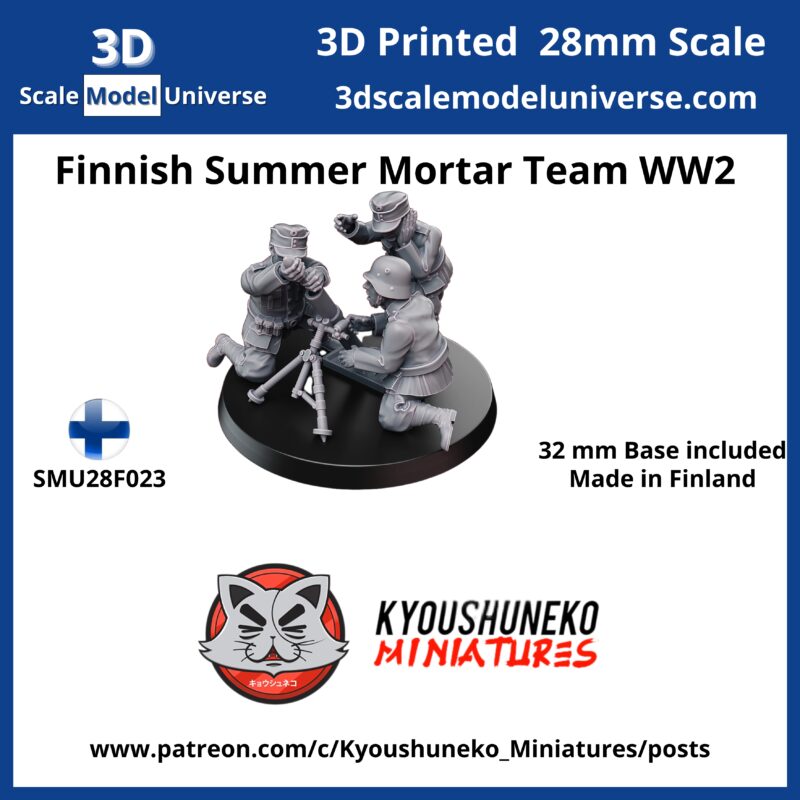 Finnish Summer Mortar Team WW2