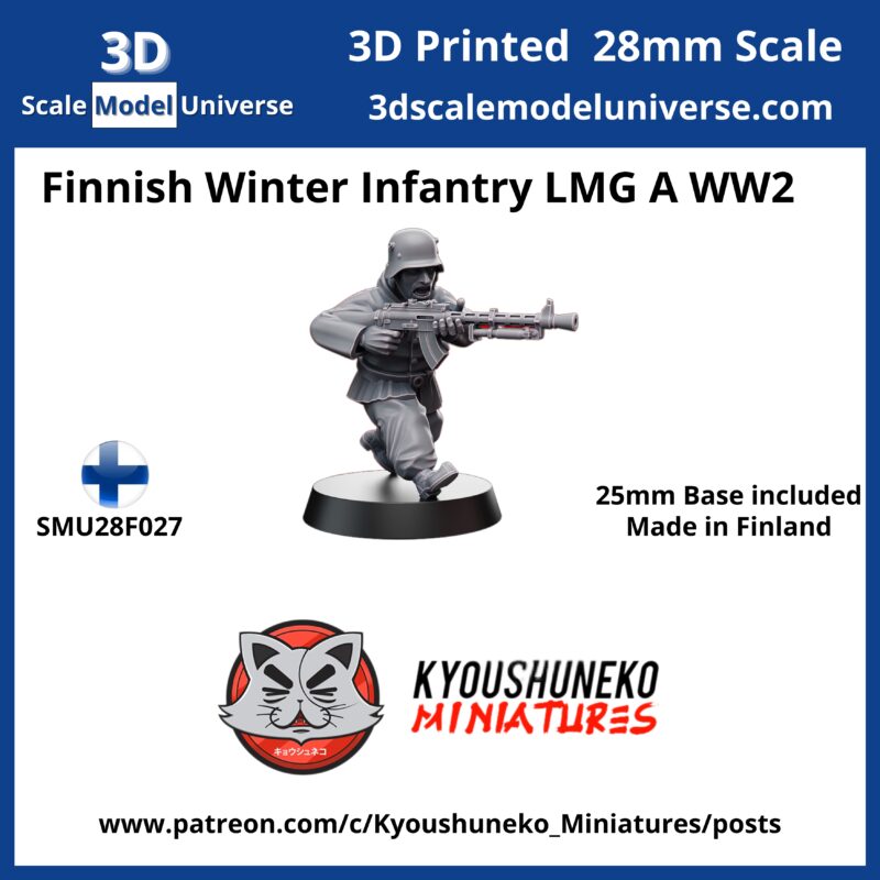 Finnish Winter Infantry LMG A WW2