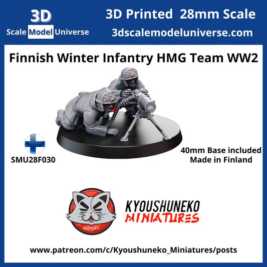 Finnish Winter Infantry HMG Team WW2