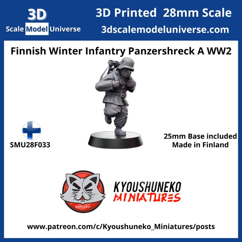 Finnish Winter Infantry Panzershreck A WW2