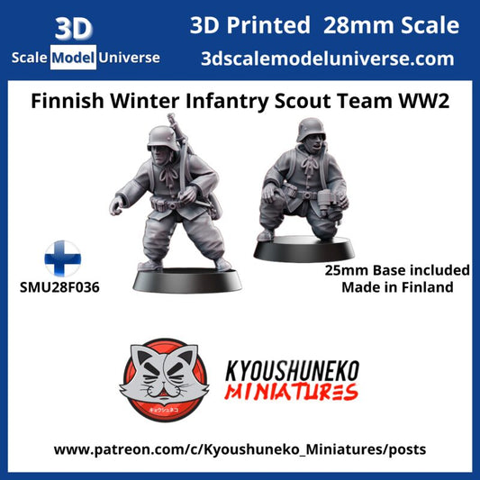 Finnish Winter Infantry Scout Team WW2
