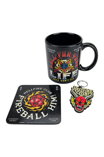 Stranger Things Gift Set (Mug, keychain & coaster)