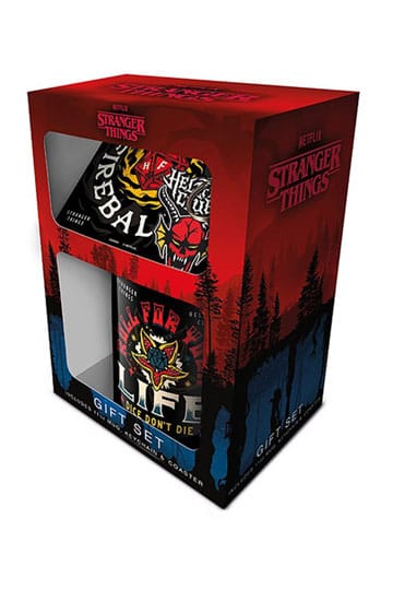 Stranger Things Gift Set (Mug, keychain & coaster)