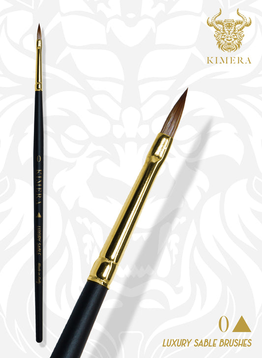 Kimera Brush - Kolinsky Sable No. 0 Arrow