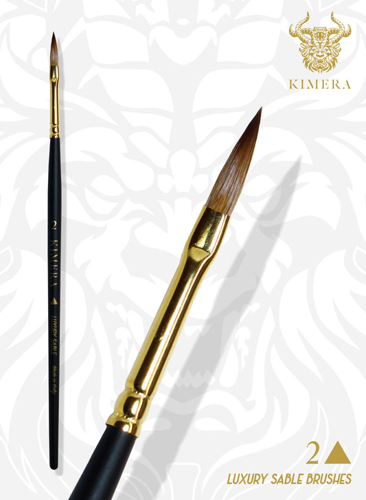 Kimera Brush - Kolinsky Sable No. 2 Arrow