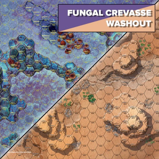 BattleTech: Neoprene BattleMat Alien Worlds Fungal Crevasse/Washout