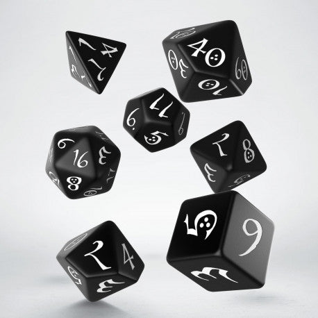 RPG Dice Set: Classic Black & White