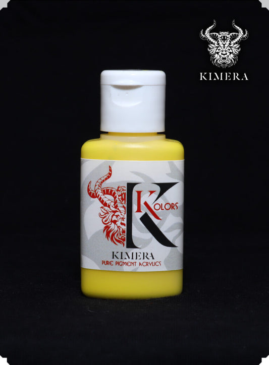 Kimera Kolors PURE pigments – SINGLE POTS – Cold Yellow – Base and Expansion set refills