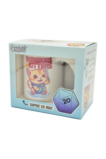 Glassstaff Gift Set Mug & Dice D20 Dungeons & Kittens