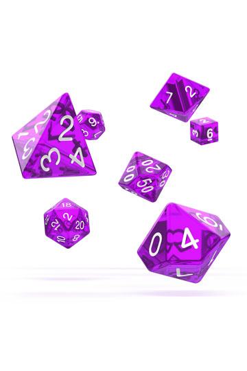 Oakie Doakie Dice RPG Set Translucent - Purple (7)